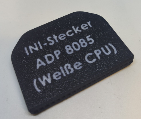INI-Stecker ADP 8085 (Weiße CPU)